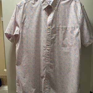 Croft & Barrow Light Pink Floral Button Down Shirt